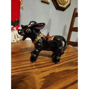 Vintage Redware Ceramic Horse Donkey Burrow Figurine 4-1/2"‎ x 6" Japan